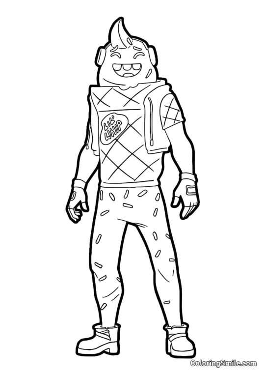Fortnite Chifre - Página para Colorir