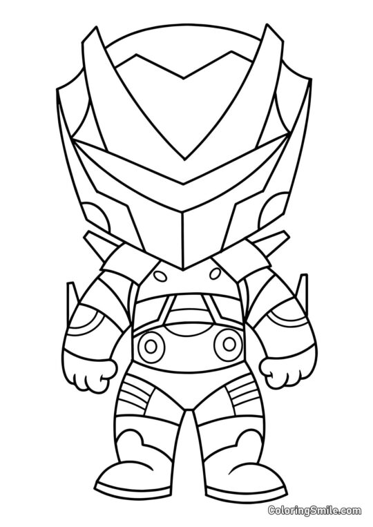 Fortnite Chibi Miasma - Página para Colorir