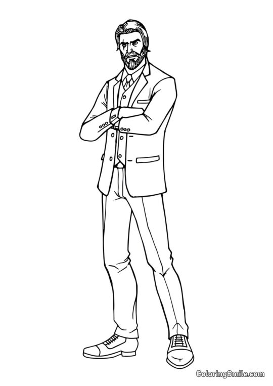 Fortnite Reaper da Alma - Página para Colorir