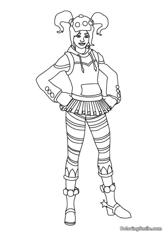 Fortnite Marzipan - Página para Colorir
