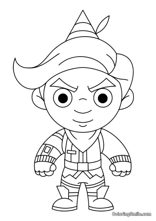 Fortnite Chibi Codename Elf - Página para Colorir