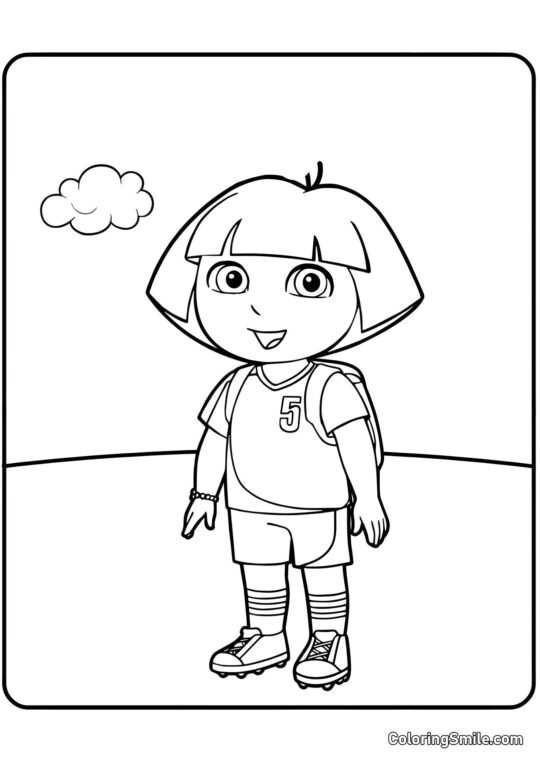 Dora, a Exploradora curiosa Dora, a Exploradora curiosa - Página para Colorir