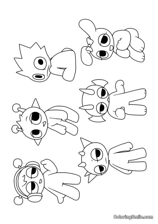 Sprunki Bebês - Página para Colorir