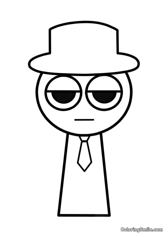 Sprunk Preto - Página para Colorir