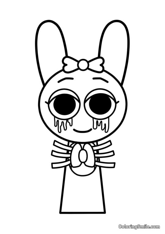 Horror Pinky - Página para Colorir