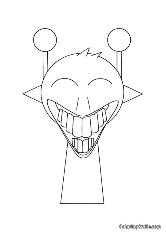 Horror Sprunk Simon - Página para Colorir