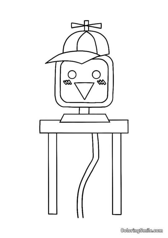 Sprunk Mister Merry Computador - Página para Colorir