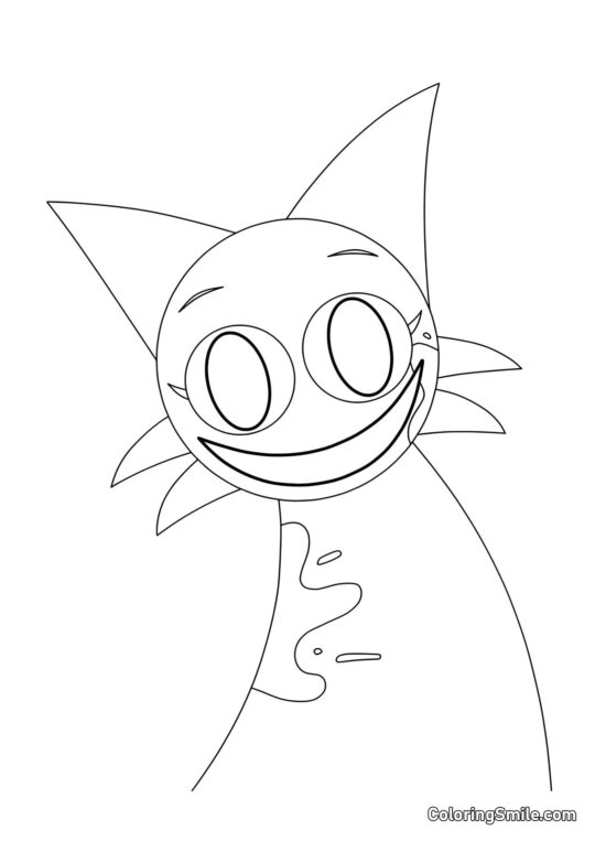 Horror Sprunki Venda - Página para Colorir