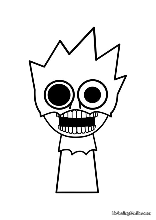 Horror Sprunk OVAKS - Página para Colorir