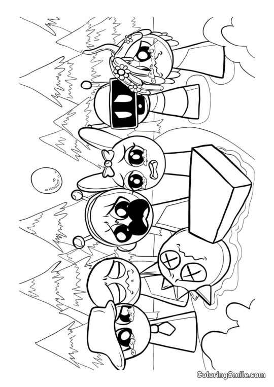 Sprunki Chorando - Página para Colorir