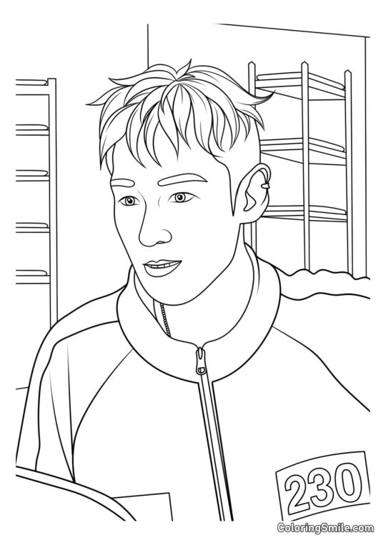 Jogador 230 (Thanos) do Jogo do Lula 2 - Página para Colorir