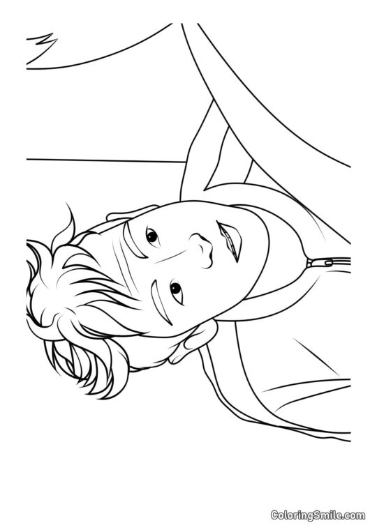 Choi Su Bong (Thanos) do Jogo do Lula 2 - Página para Colorir