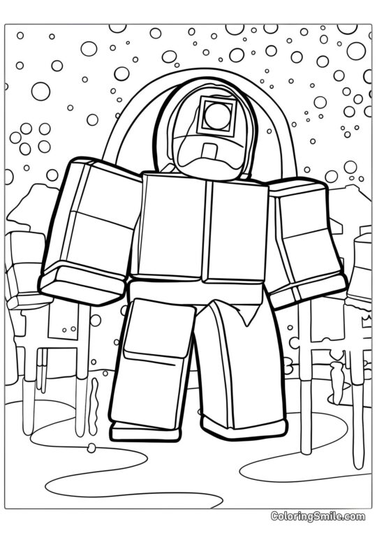 Jogo do Lula no Roblox - Página para Colorir