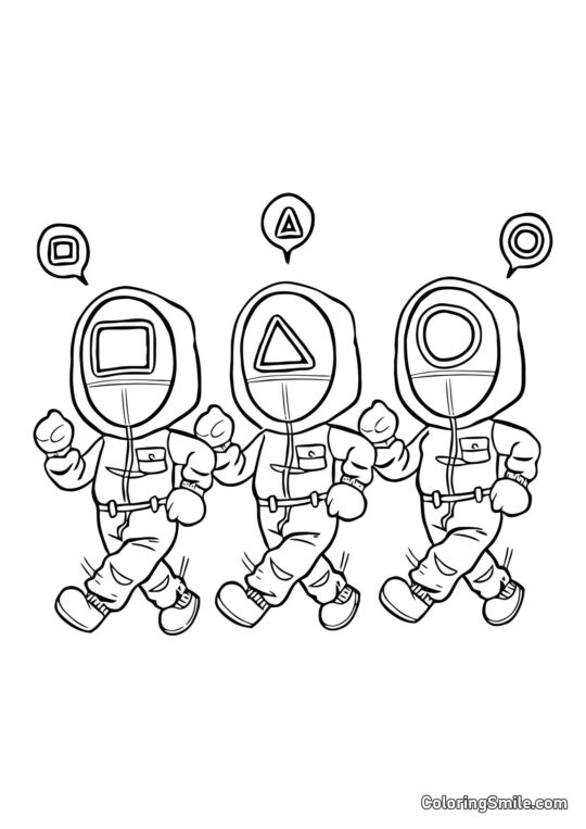 Trabalhadores Alegres do Jogo do Lula - Página para Colorir