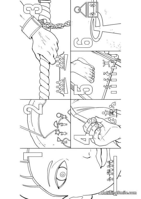 Todos os Jogos da Temporada 1 do Jogo do Lula - Página para Colorir