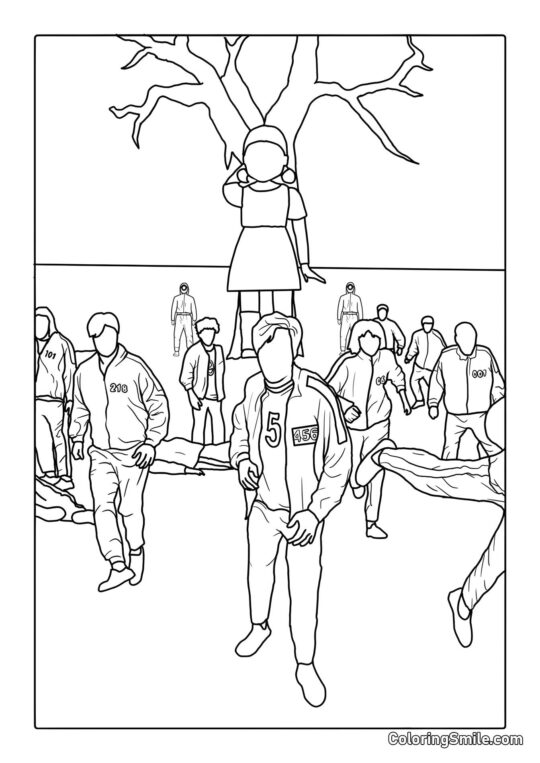 Sinal Vermelho Sinal Verde (Primeiro Jogo do Lula) - Página para Colorir