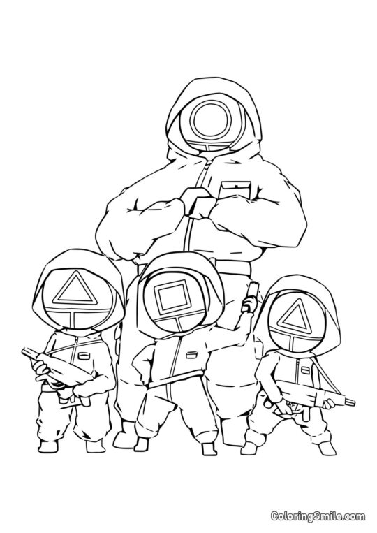 Trabalhadores do Jogo do Lula - Página para Colorir