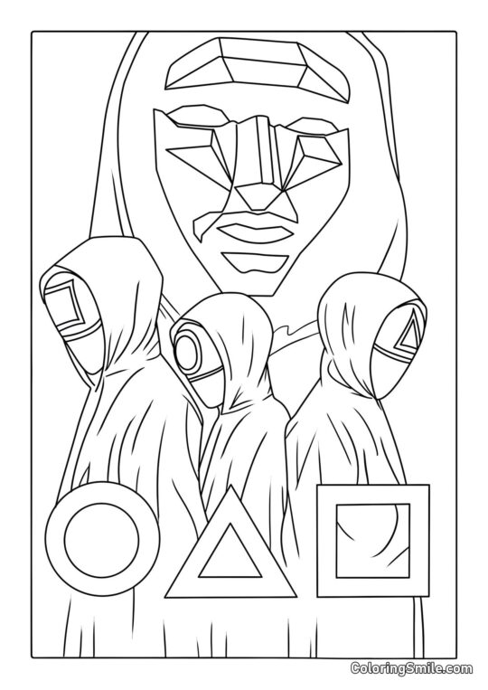 Anfitrião e Trabalhadores do Jogo do Lula - Página para Colorir