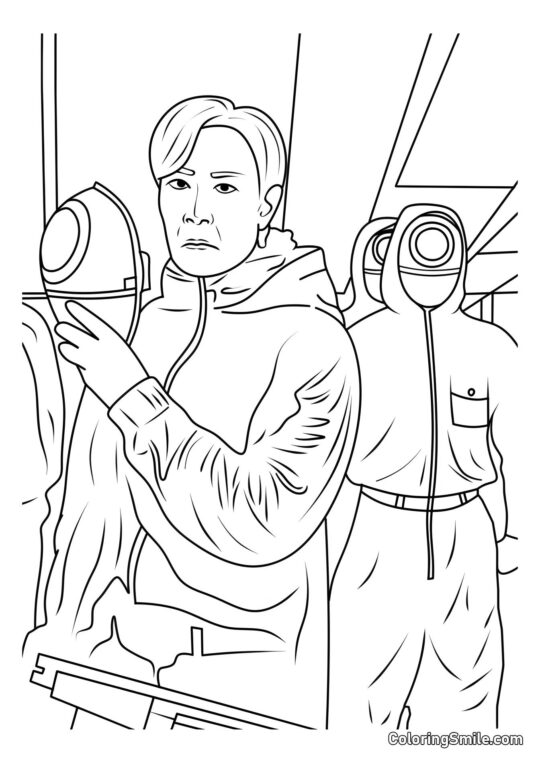 Son Gi-Hun do Jogo do Lula 2 - Página para Colorir