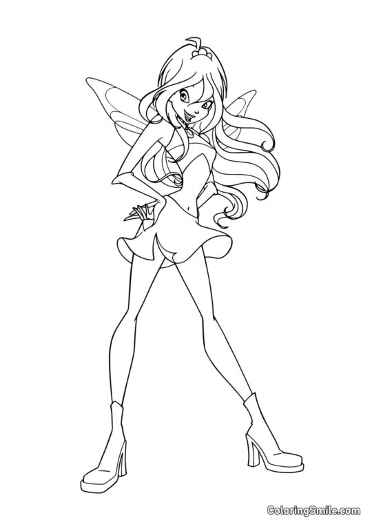 O Novo Look de Bloom O Novo Look de Bloom - Página para Colorir