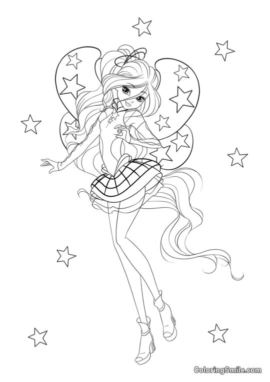 Winx Bloom Cosmix Winx Bloom Cosmix - Página para Colorir