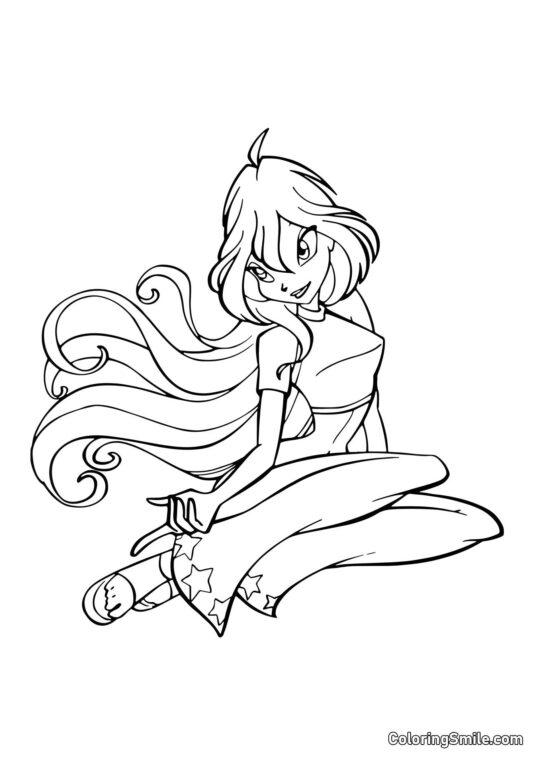 Bloom Conhece o Segredo Bloom Conhece o Segredo - Página para Colorir