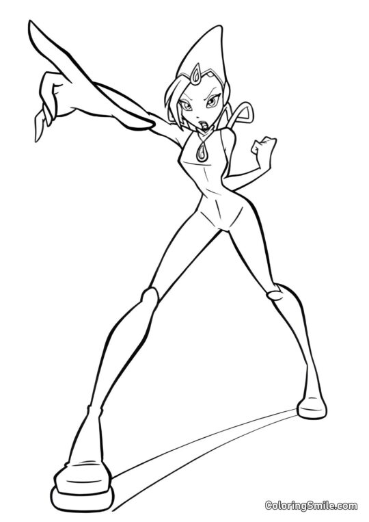 Tecna Ataca Tecna Ataca - Página para Colorir