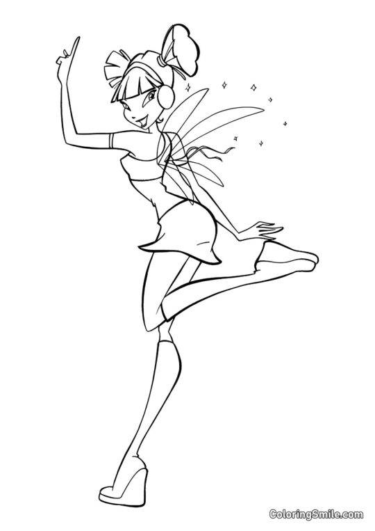 Musa Winx Musa Winx - Página para Colorir