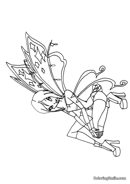 Fada Tecna Fada Tecna - Página para Colorir