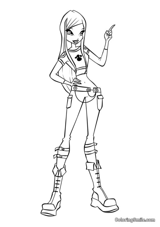 Fada Animal Roxy Fada Animal Roxy - Página para Colorir