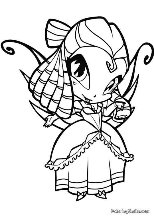 Pequena Fada Tune Pequena Fada Tune - Página para Colorir