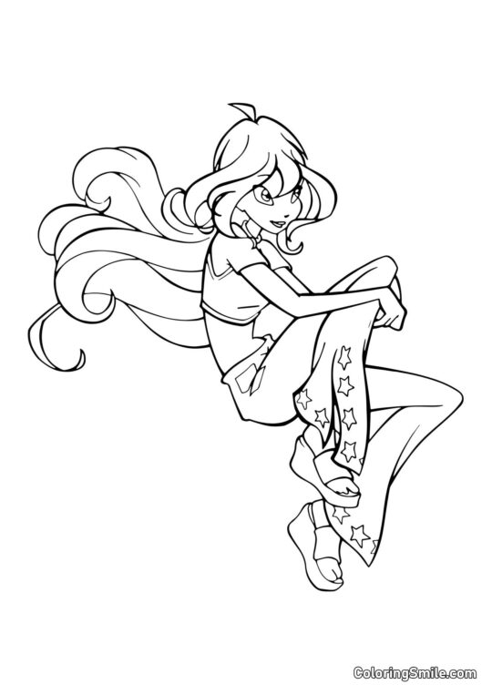 Bloom em Contemplação Bloom em Contemplação - Página para Colorir