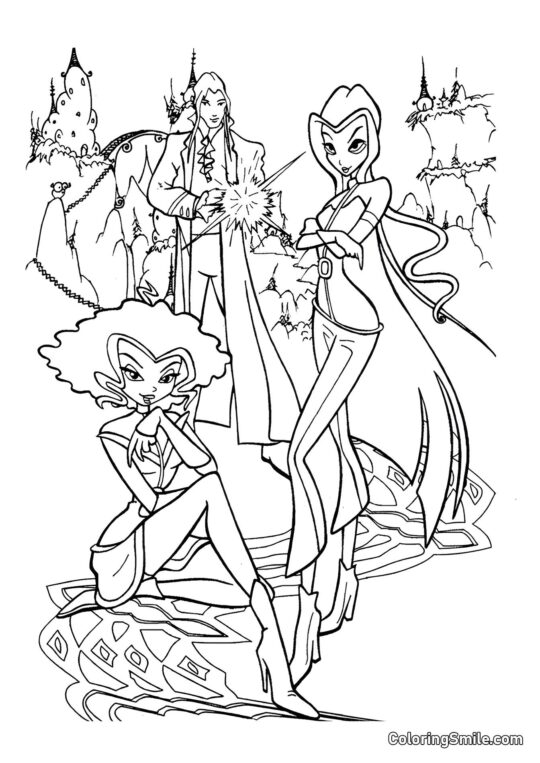 O Plano Astuto de Trix O Plano Astuto de Trix - Página para Colorir