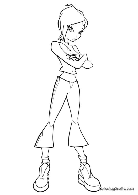 Tecna Ofendida Tecna Ofendida - Página para Colorir