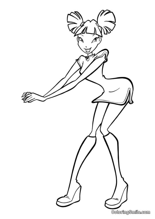 O Novo Vestido de Musa O Novo Vestido de Musa - Página para Colorir