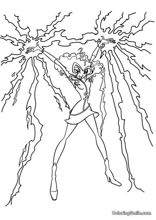 Stormy – Bruxa das Tempestades Stormy – Bruxa das Tempestades - Página para Colorir