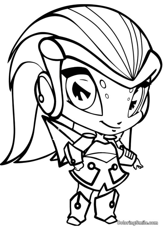 Fada Digit Fada Digit - Página para Colorir