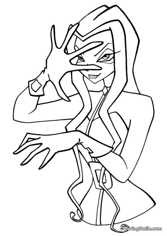 Bruxa Darcy Bruxa Darcy - Página para Colorir