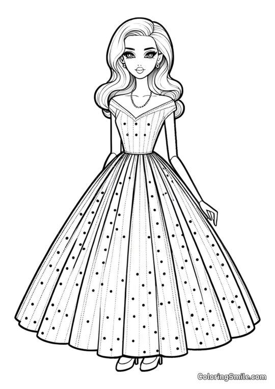 Boneca Fashion Boneca Fashion - Página para Colorir