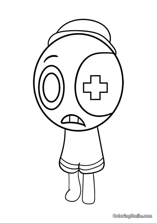 Astro do Mundo do Dandy - Página para Colorir