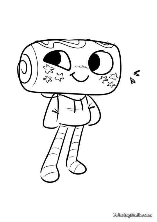 Cosmo do Mundo do Dandy - Página para Colorir