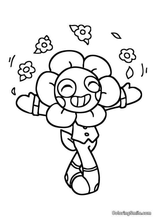 Dandy Feliz - Página para Colorir