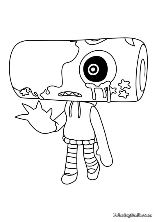 Cosmo Retorcido - Página para Colorir