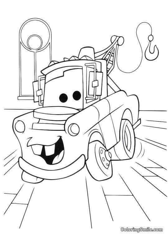Mater com um gancho - Página para Colorir