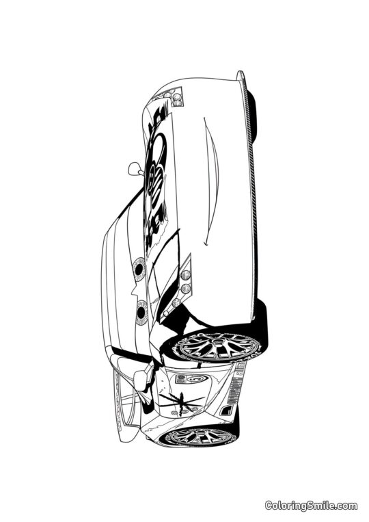 Carro esportivo - Página para Colorir