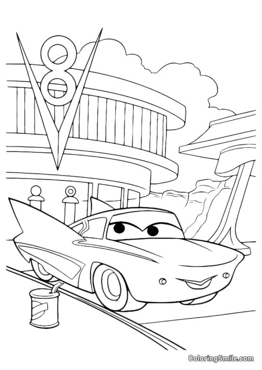 Flo - Página para Colorir