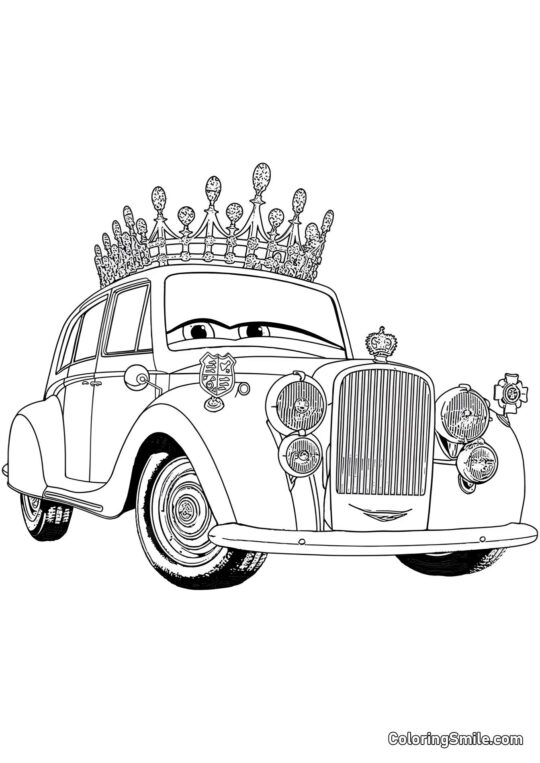 Rainha Inglesa - Página para Colorir