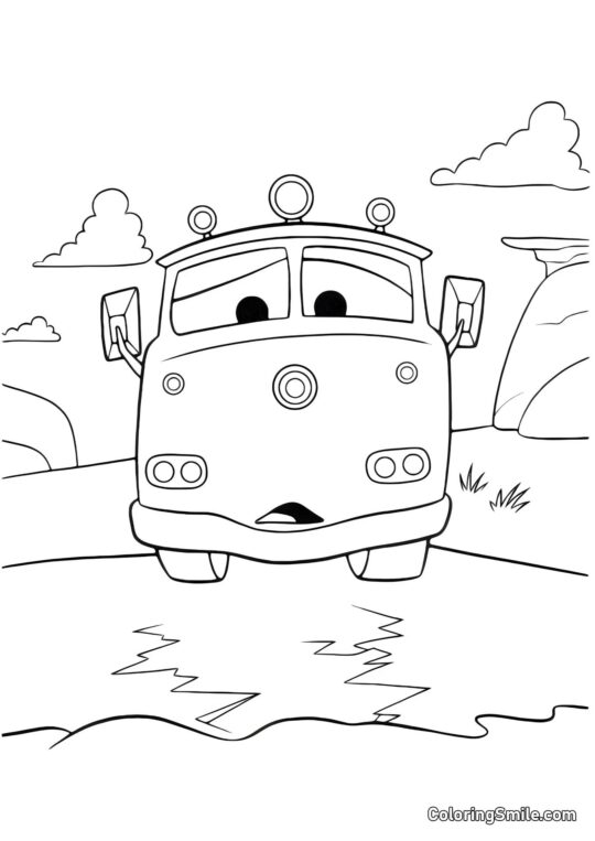 Mangueira (Vermelha) triste - Página para Colorir