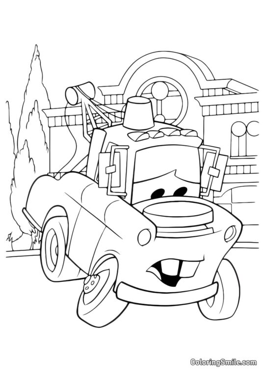 Mater triste - Página para Colorir