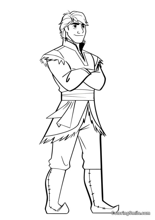 Kristoff de Frozen 2 - Página para Colorir